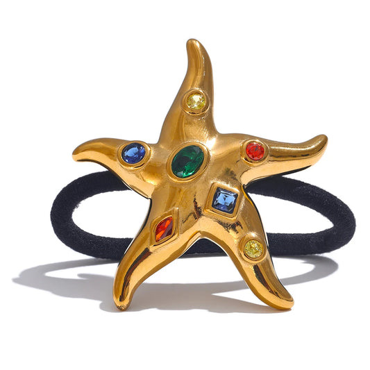 Gem Starfish Hair Tie