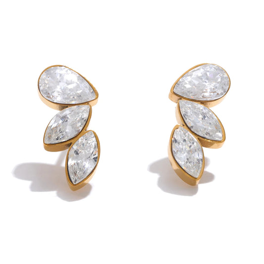 Marquise CZ Studs