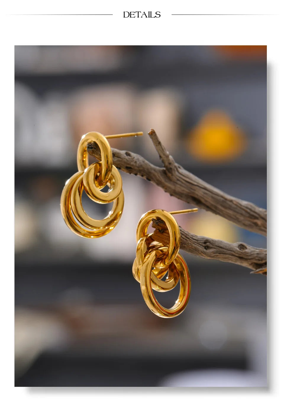 Interlocking Circle Earrings