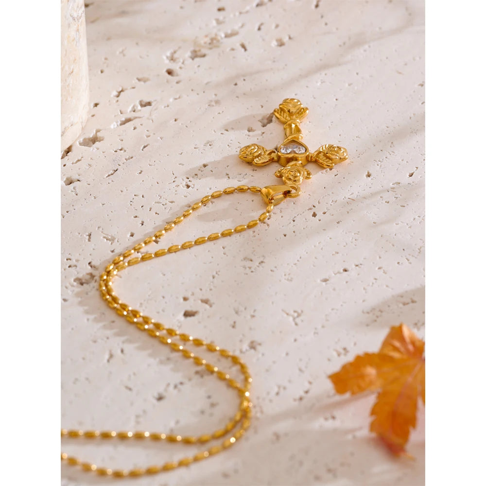 Royal Sacred Cross Necklace