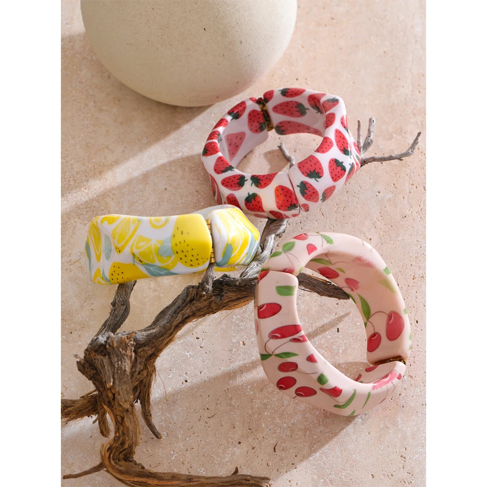 Lemon Resin Bracelet