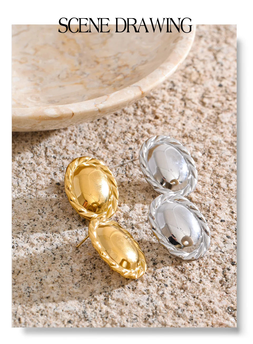 Laurel Dome Studs