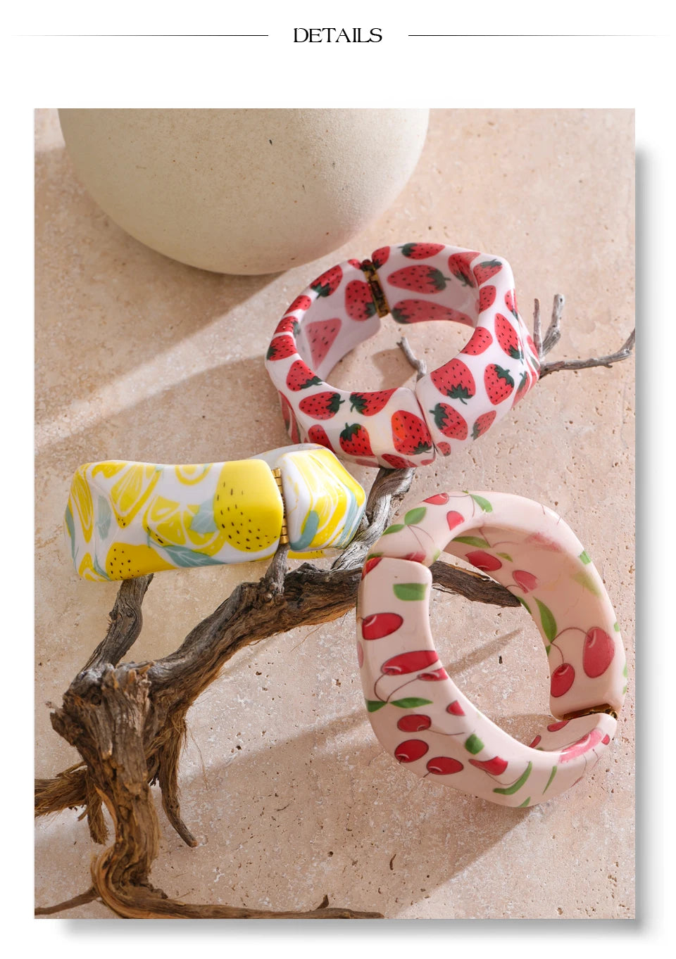 Lemon Resin Bracelet