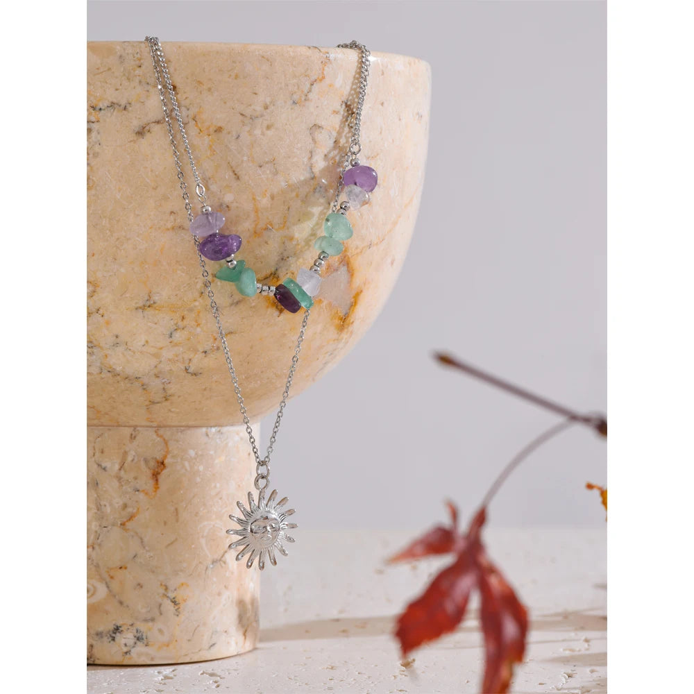 Double-Layer Pastel Necklace