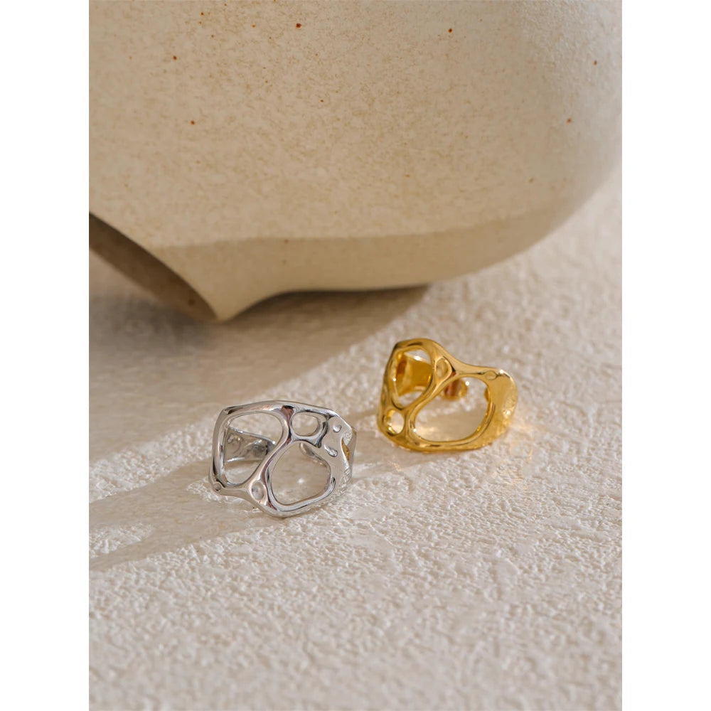 Organic Open Gold Ring