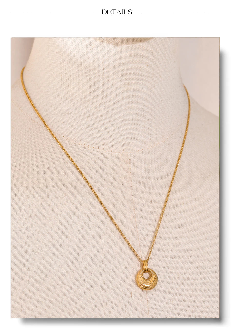Vintage Sun Medallion Necklace