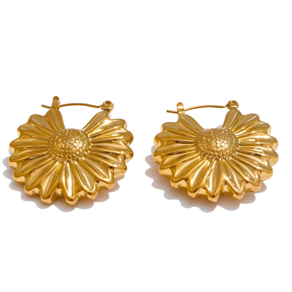 Flower Stainless Hoops