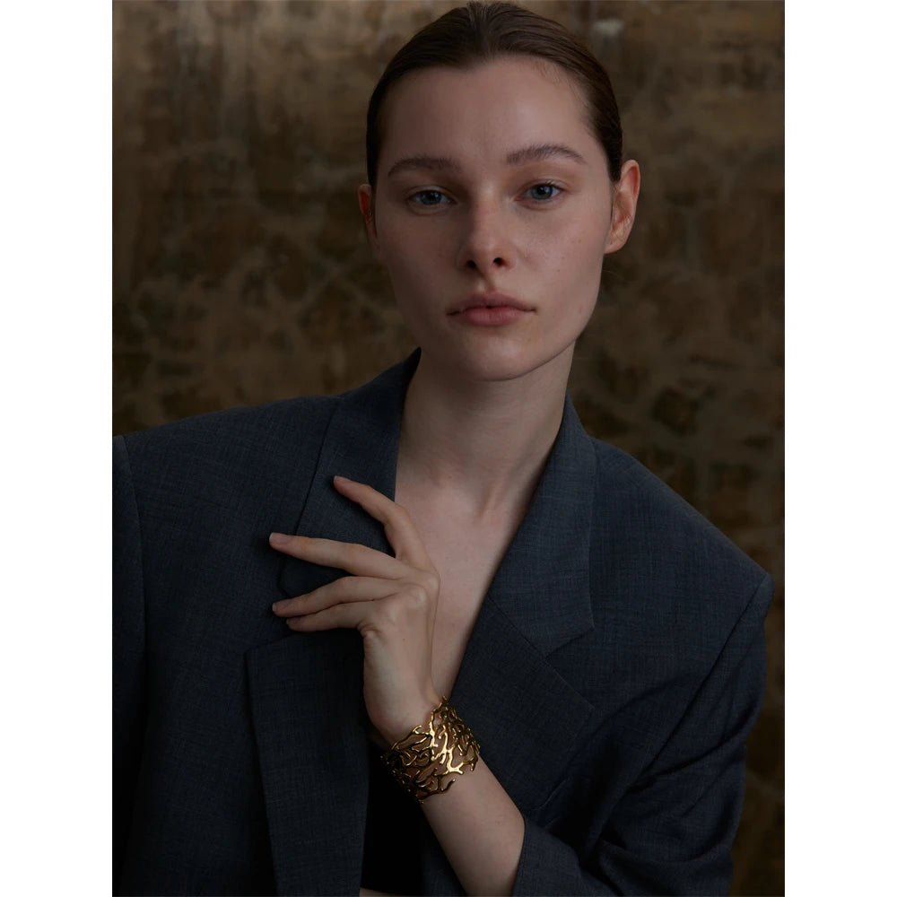 Golden Reef Cuff Bracelet