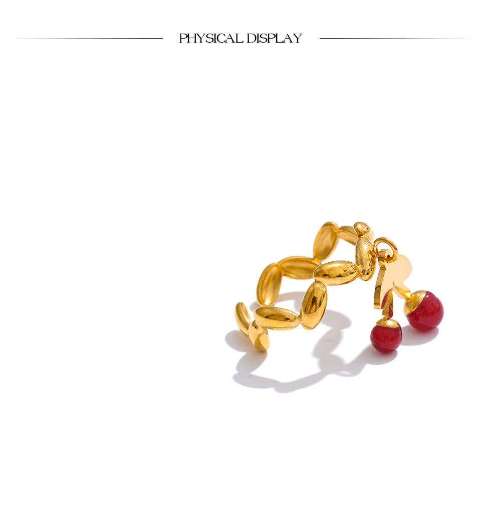 Cherry Charm Ring