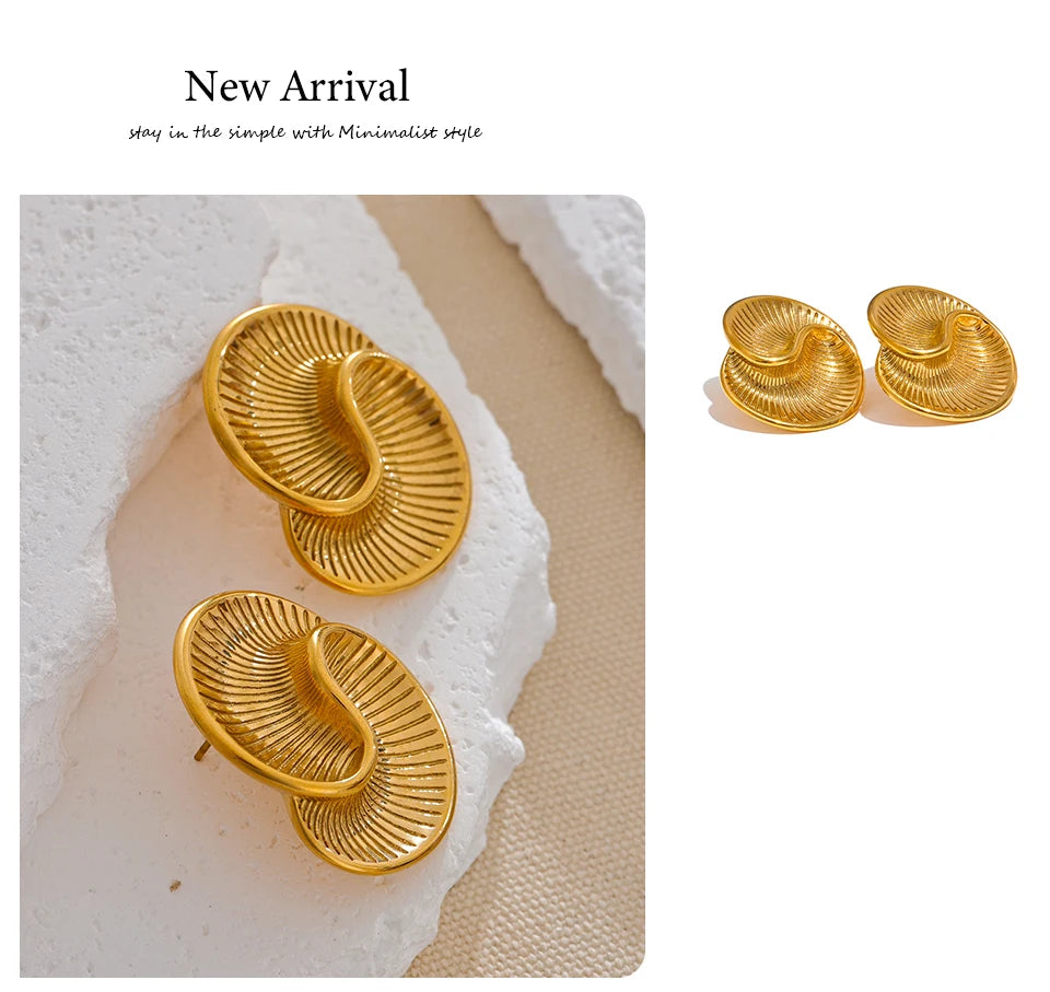 Shell-Inspired Spiral Studs