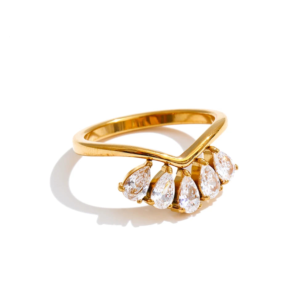 Crown Crystal Ring