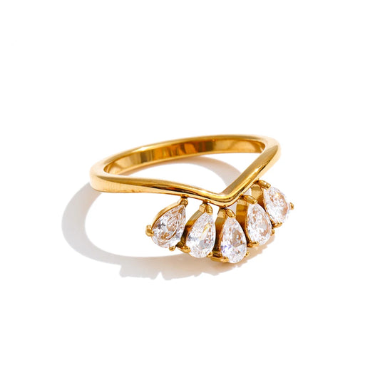 Crown Crystal Ring