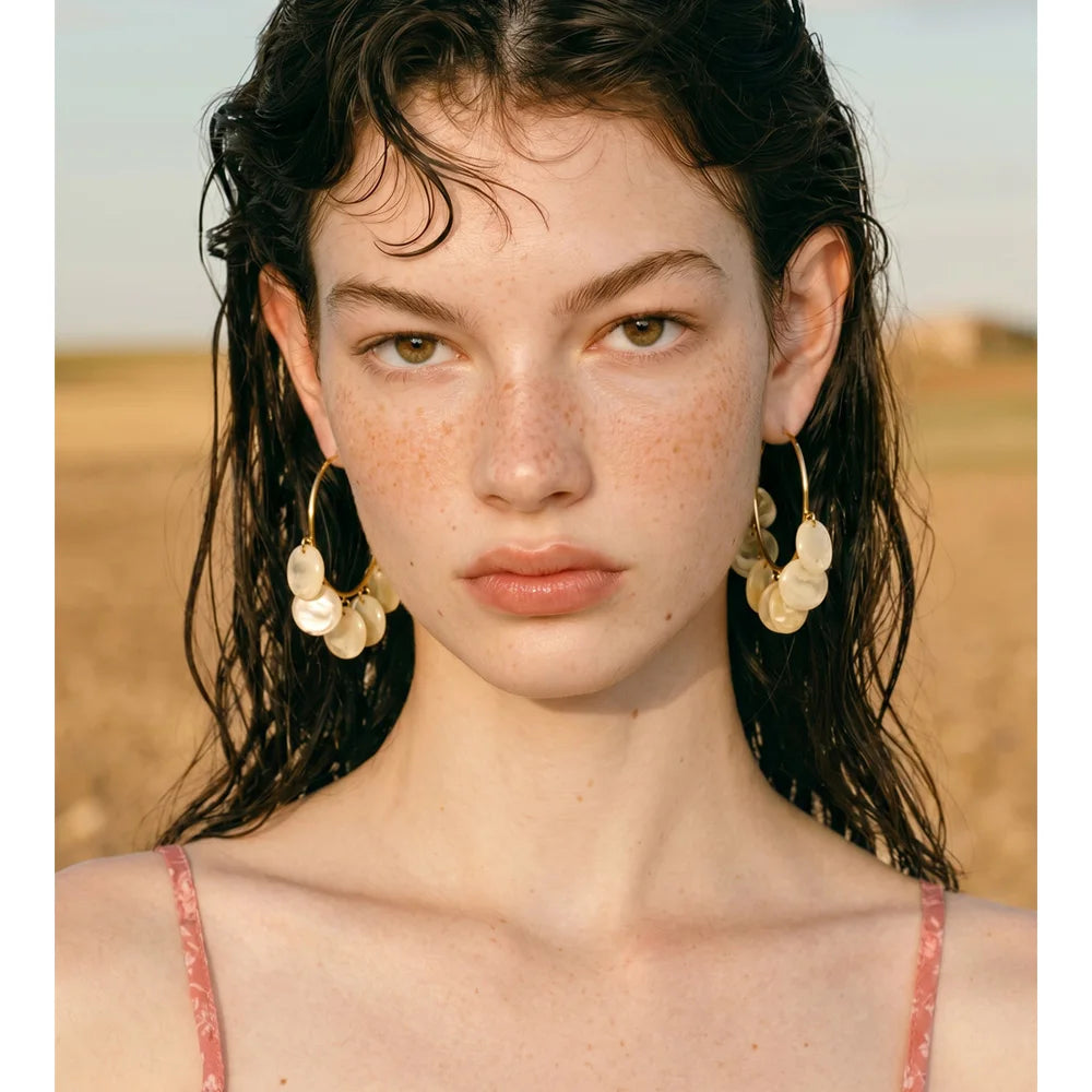 Confetti Hoop Earrings