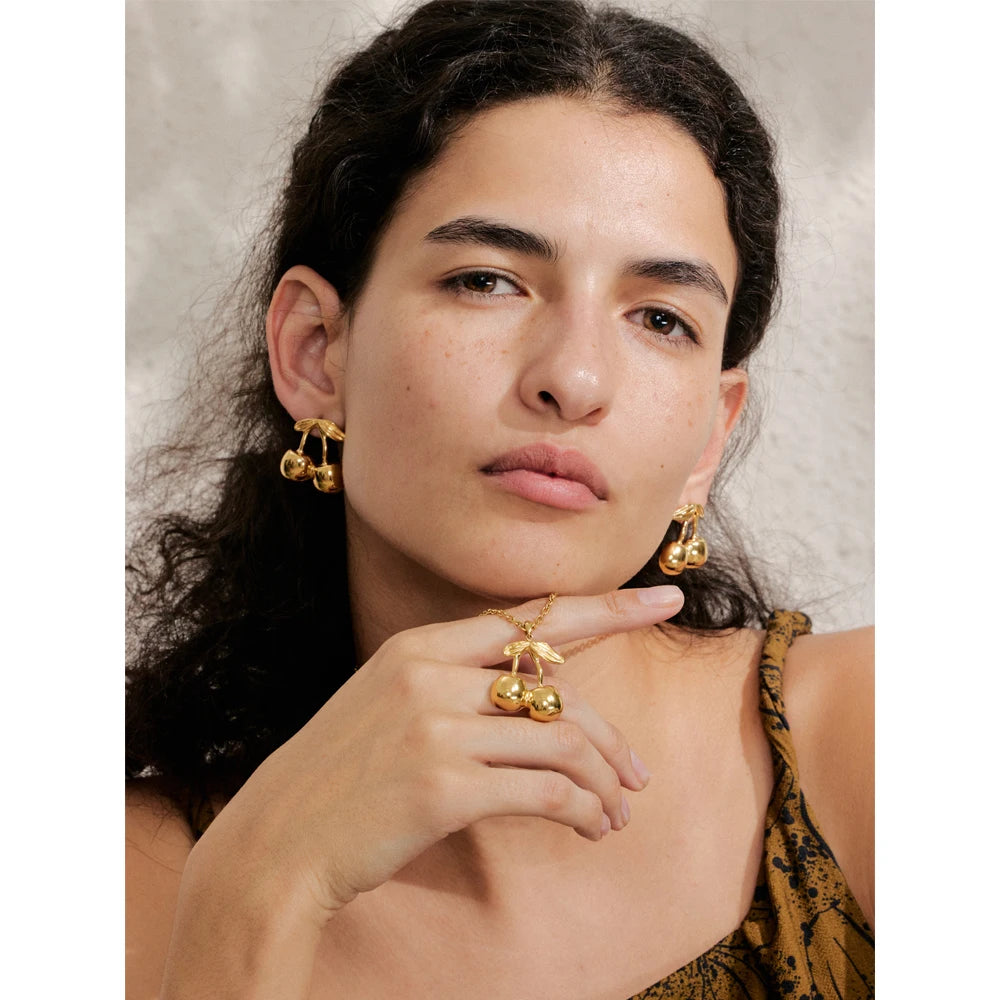 Cherry Charm Jewelry Set