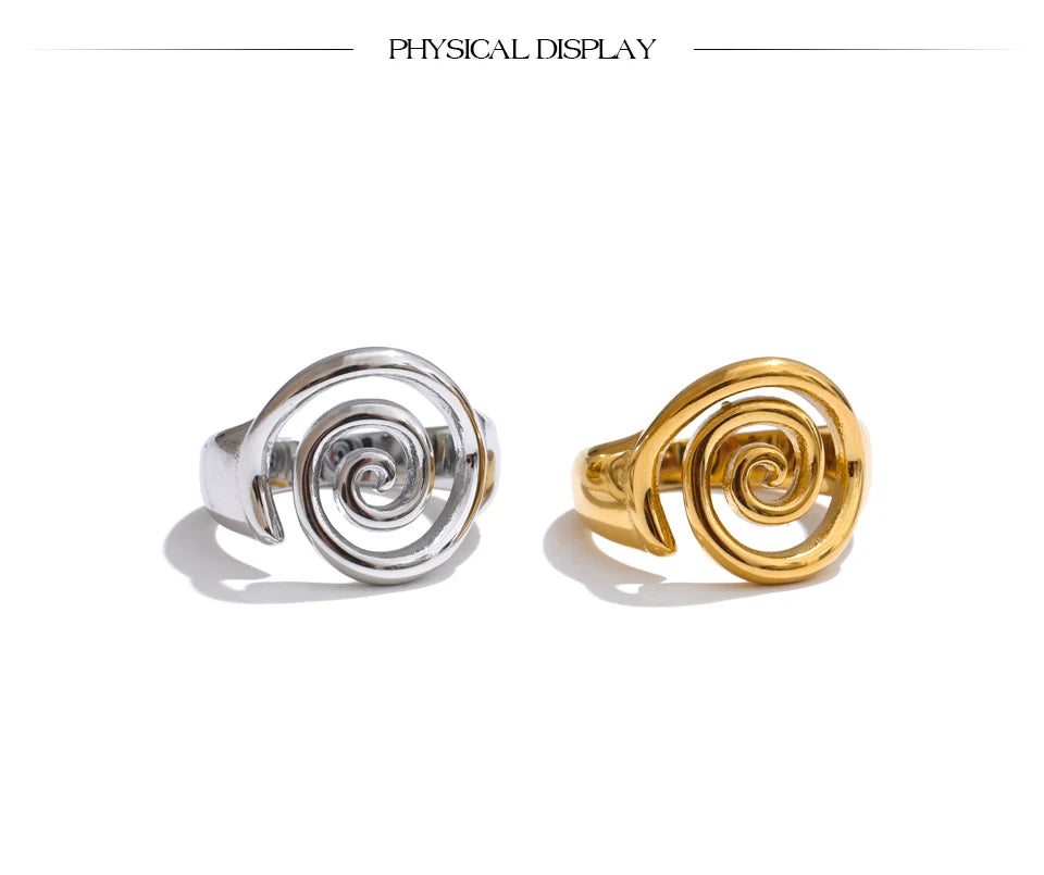 The Golden Swirl Ring