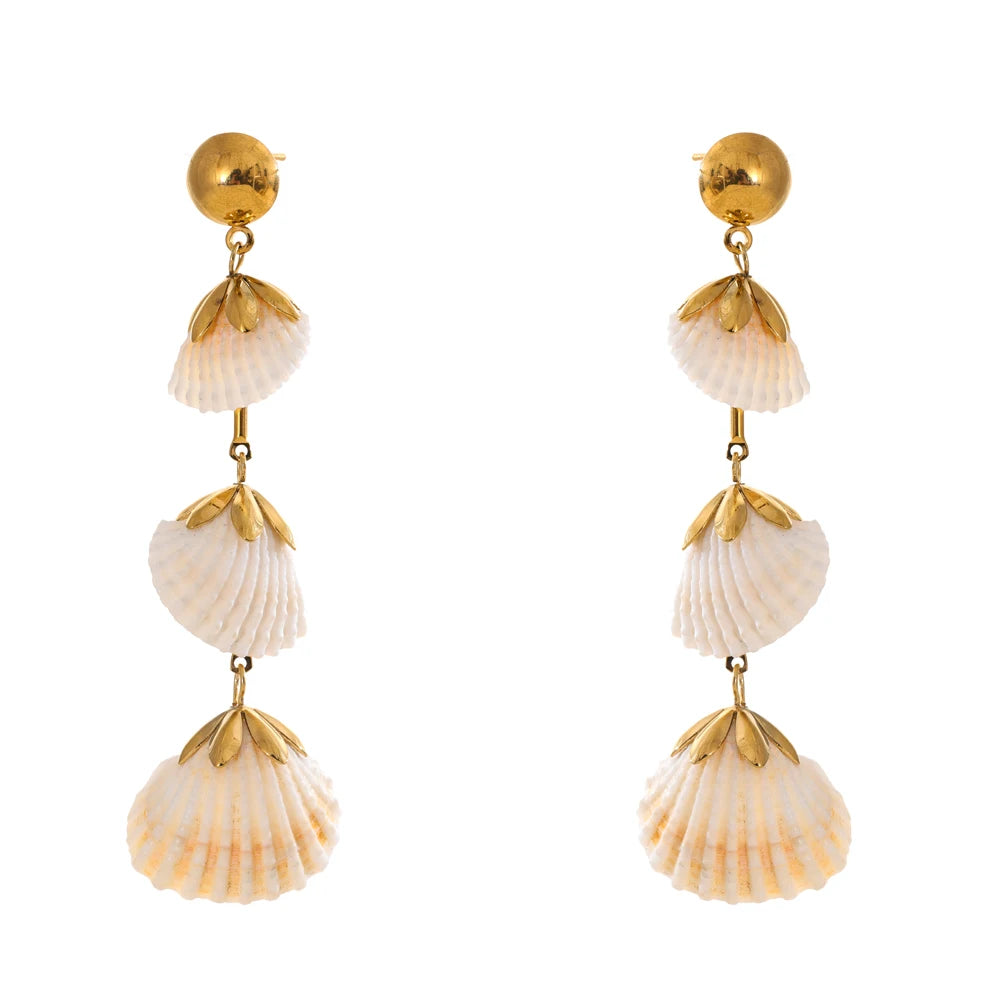 Cascading Shell Earrings