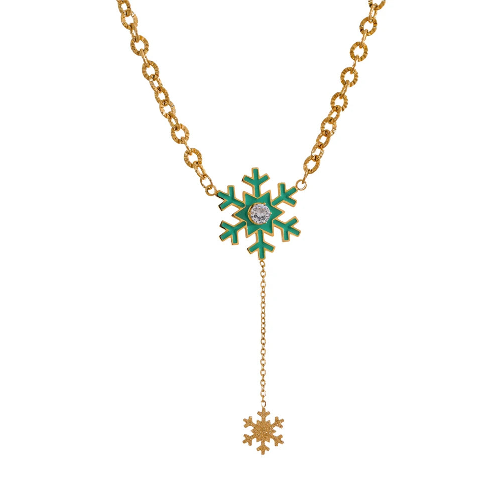 Christmas Snowflake Necklace
