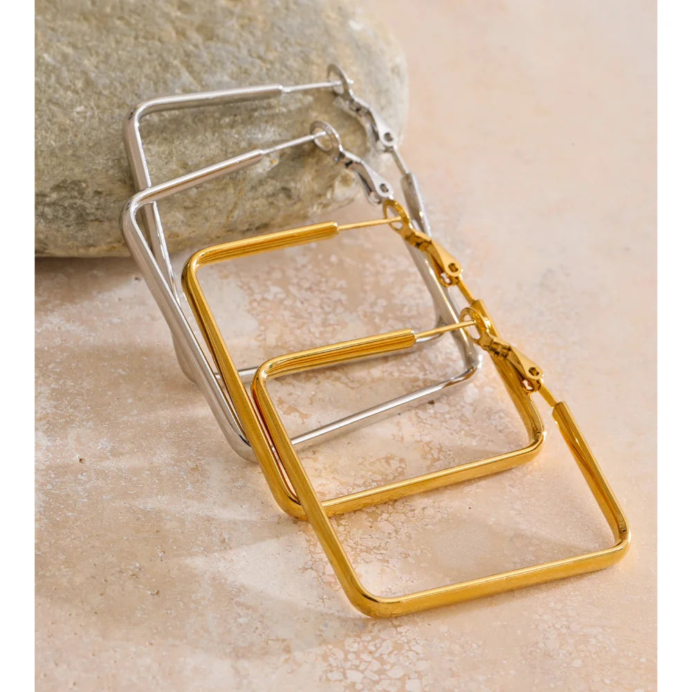 Square Hollow Earrings