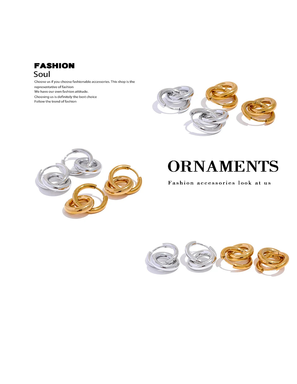 Double-Link Drop Earrings