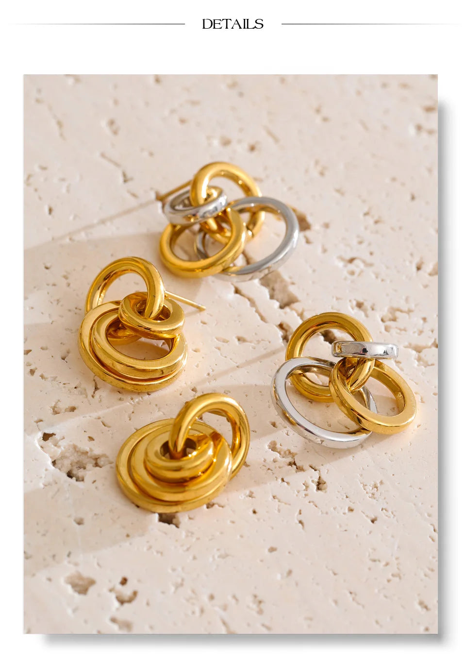 Interlocking Circle Earrings