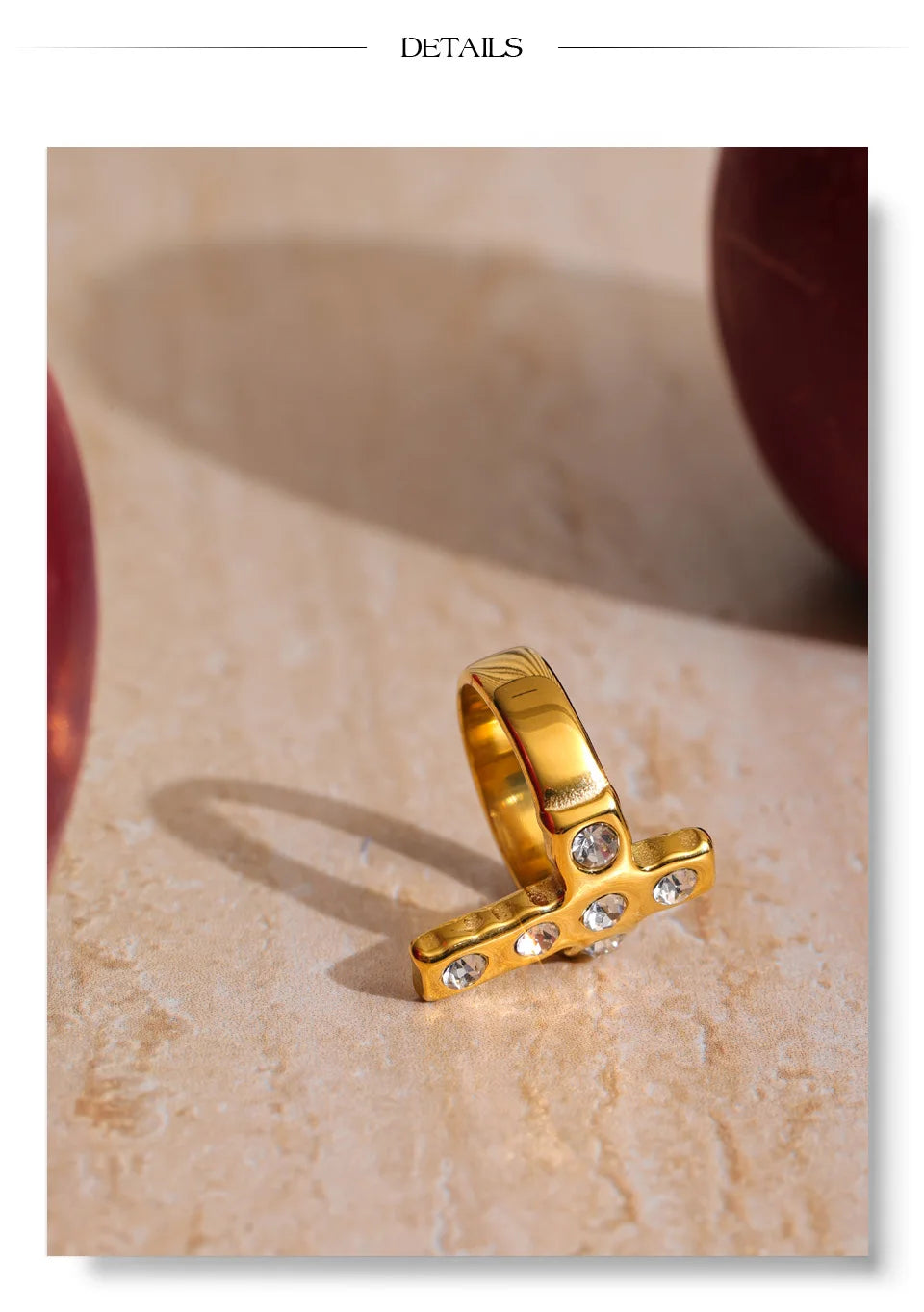 Pavé Cross Ring