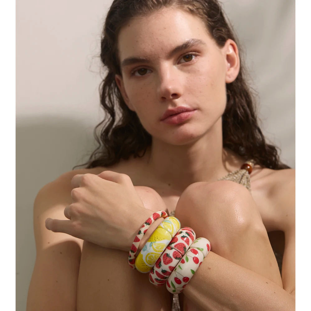 Lemon Resin Bracelet