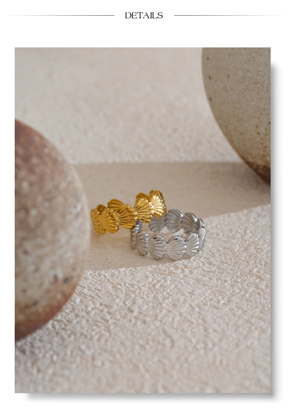 Golden Shell Ring