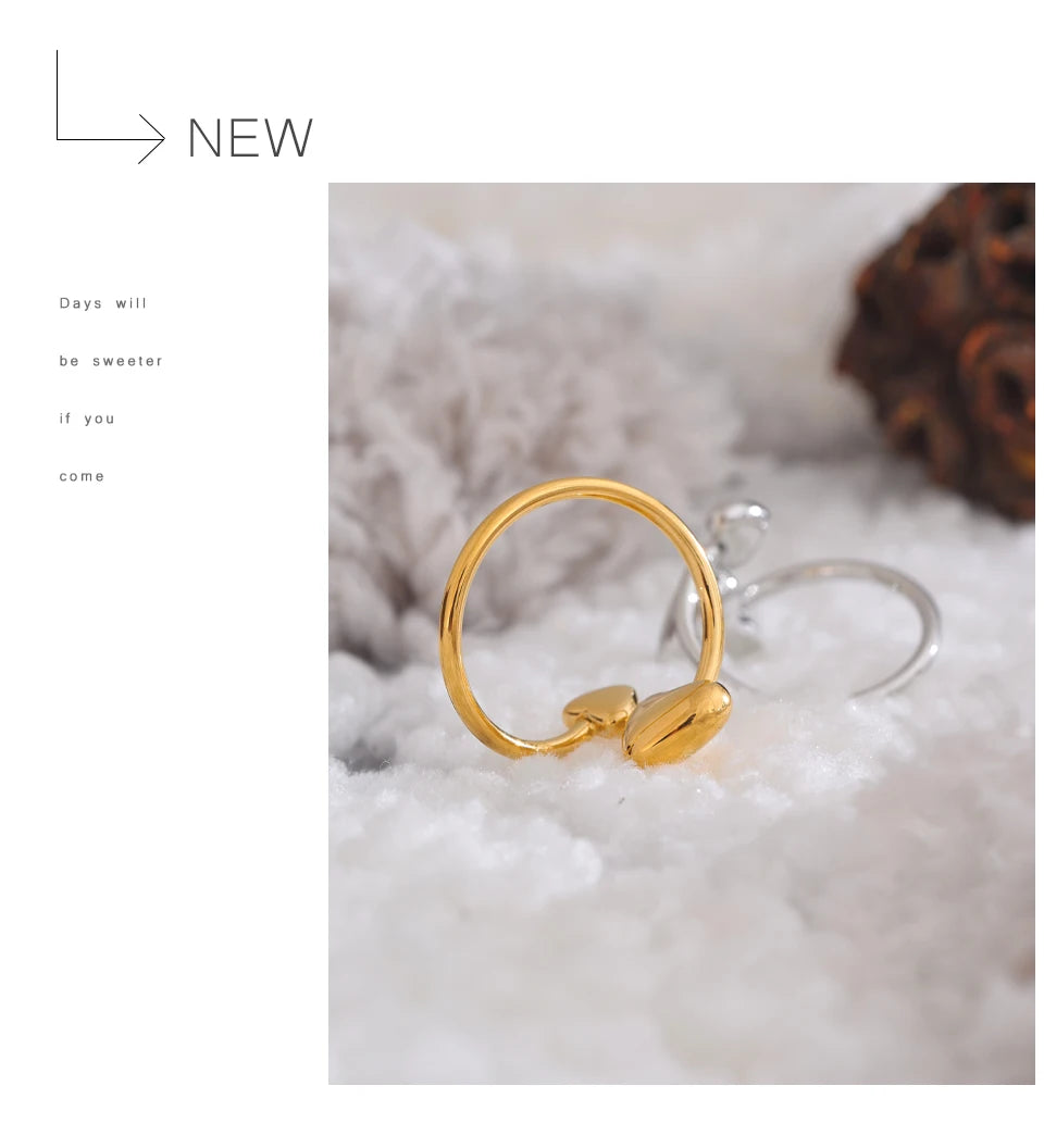 Sculpted Heart Ring