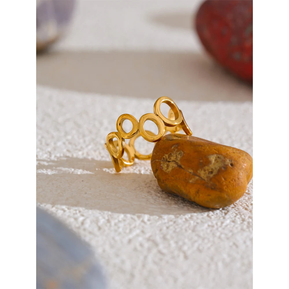 Sculpted Circle Ring