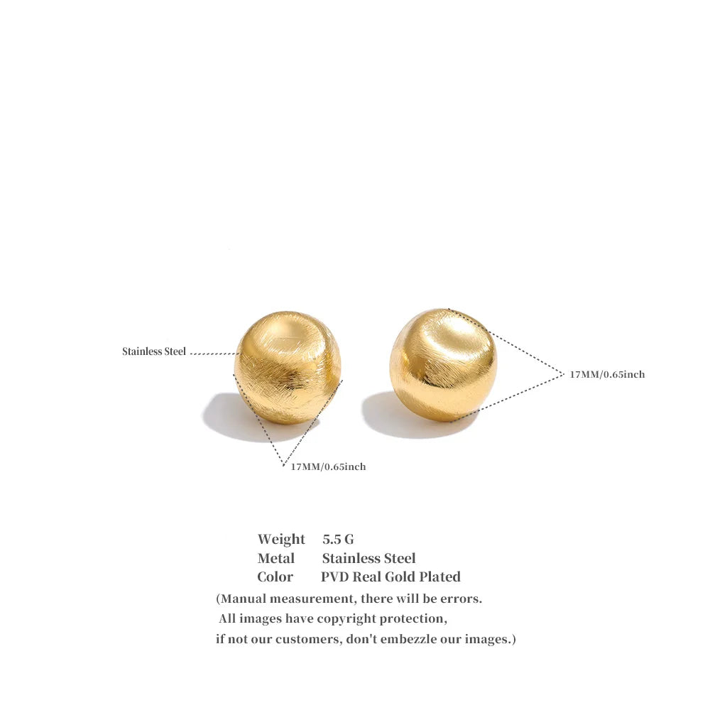 Polished Sphere Studs