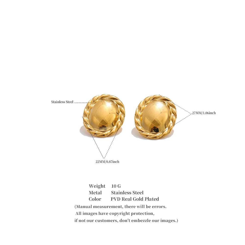 Laurel Dome Studs