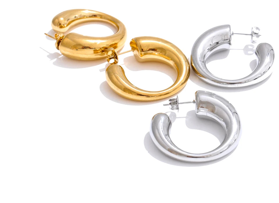 Open Crescent Hoops