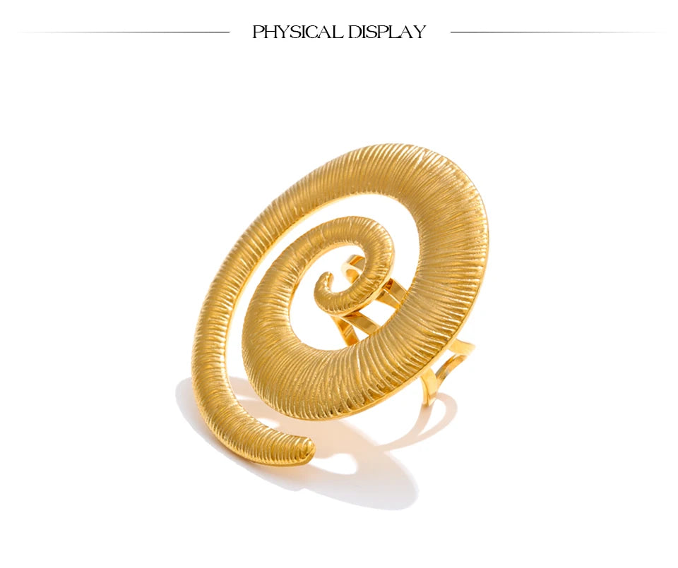 Spiral Statement Ring