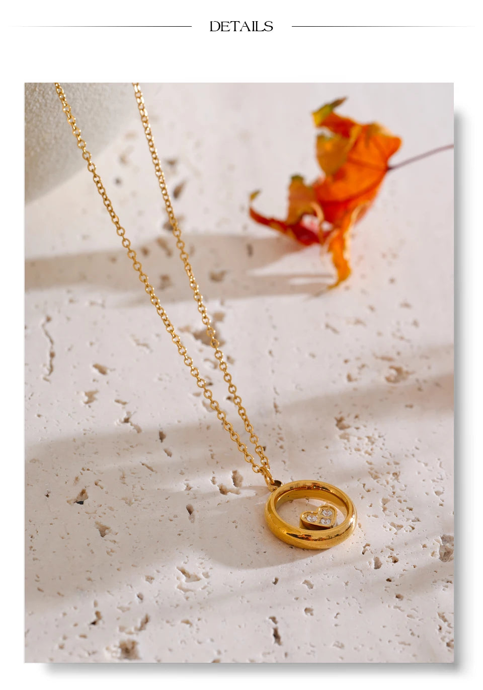 Mini Stone Pendant Necklace