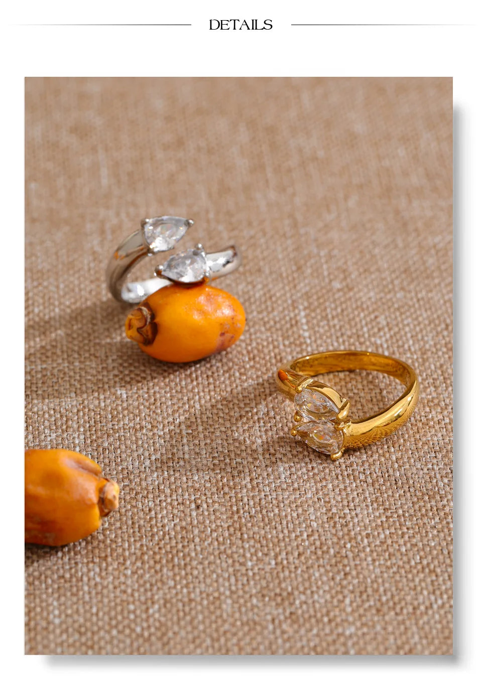 Double Crystal Ring