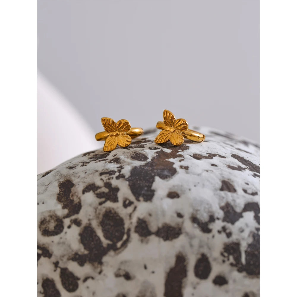 Butterfly Hoop Earrings