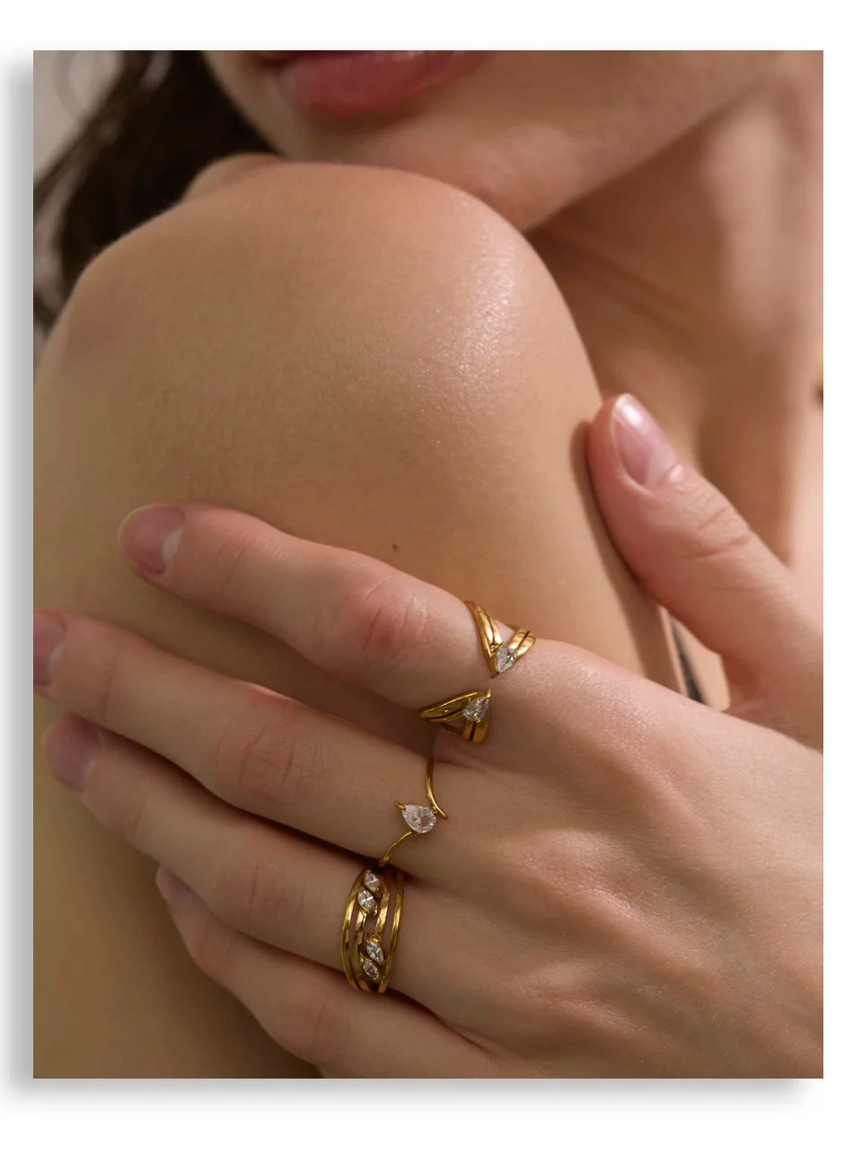 Crystal Solitaire Ring