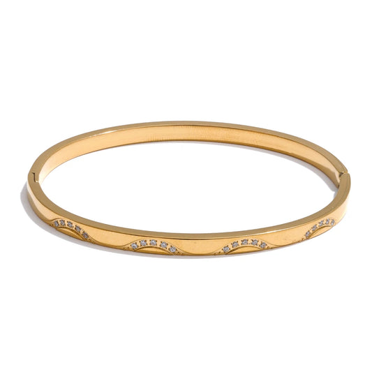 Golden Minimal Bangle