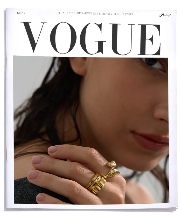 Golden Leaf Ring