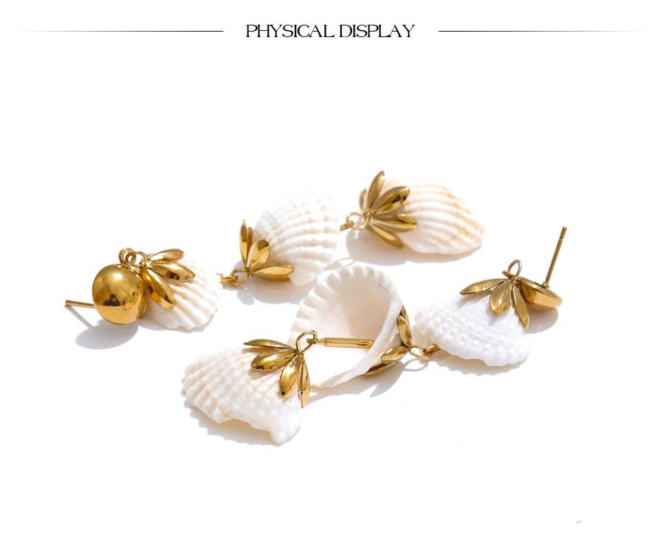 Cascading Shell Earrings