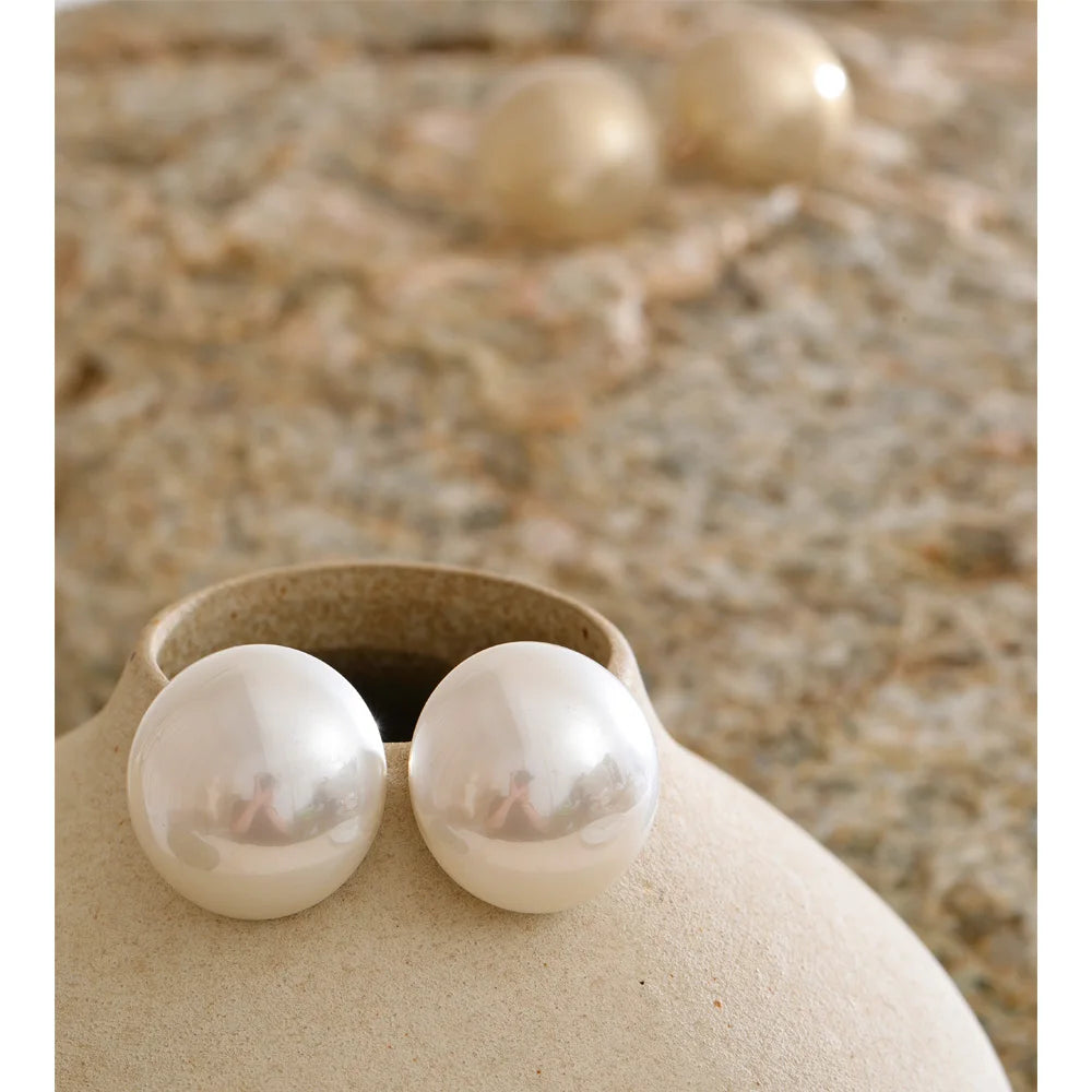 Classic Pearl Stud Earrings
