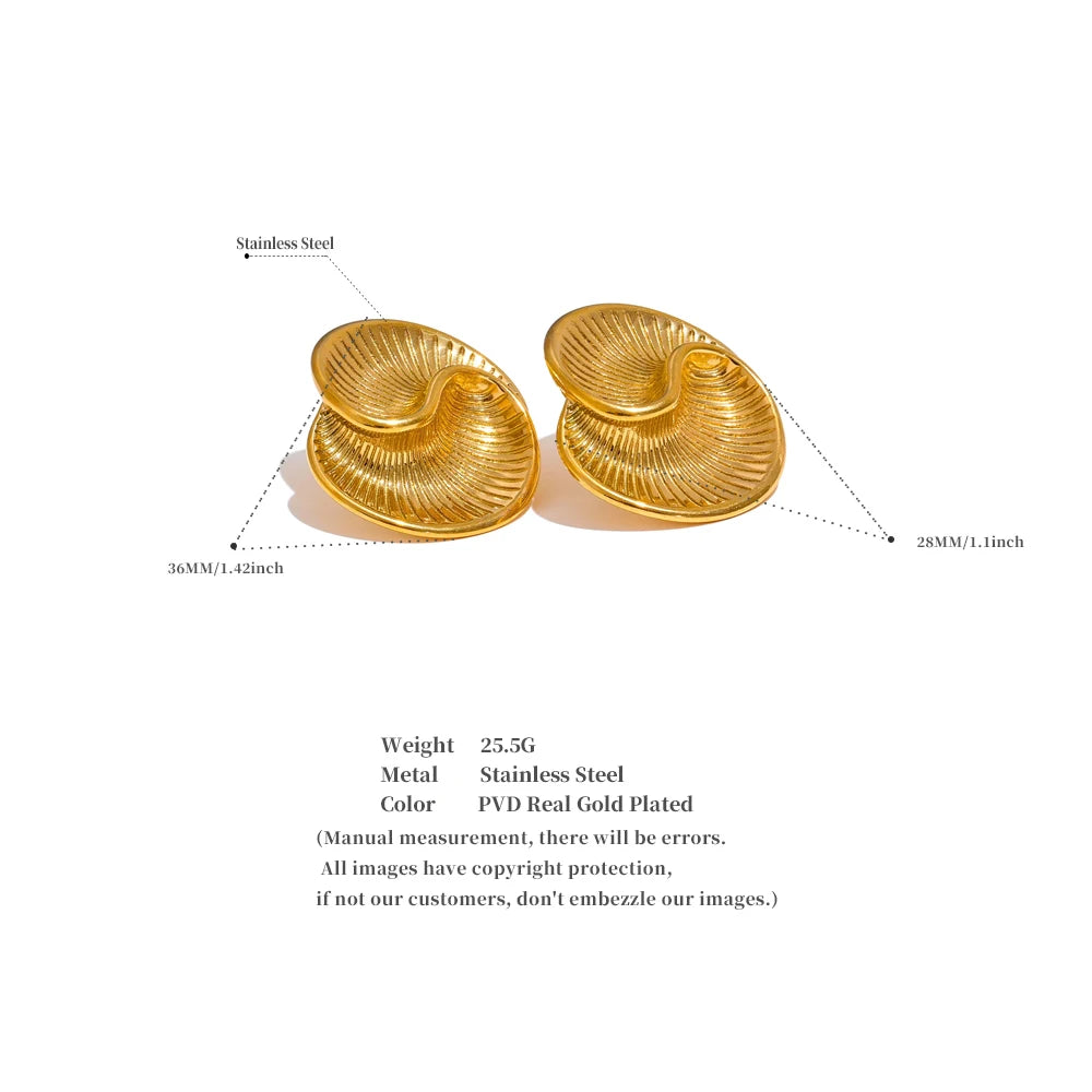 Shell-Inspired Spiral Studs