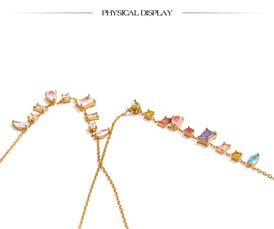 Rainbow Gemstone Necklace