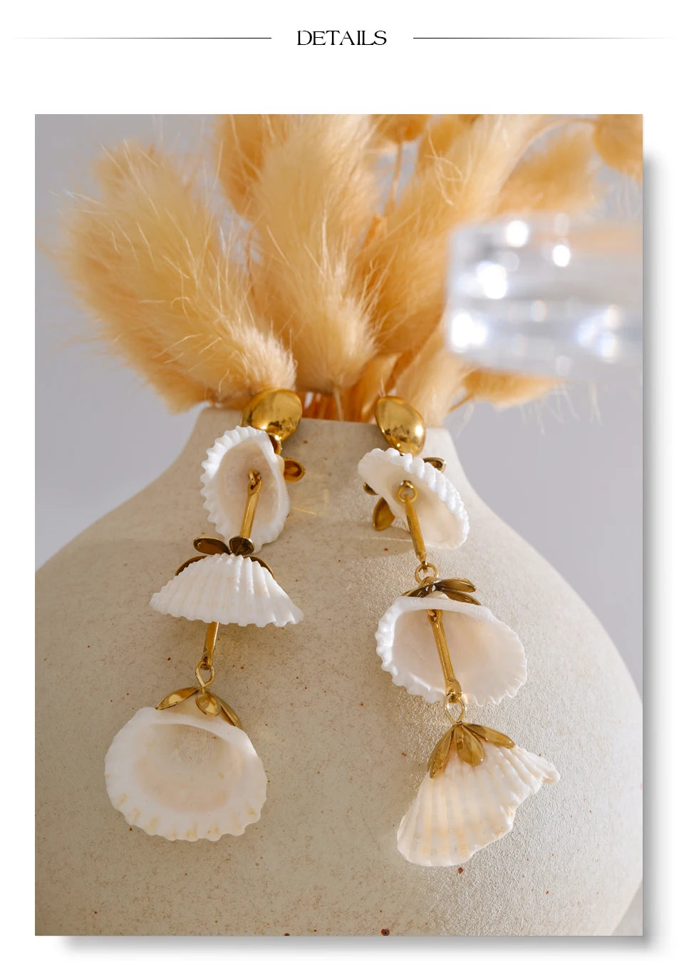 Cascading Shell Earrings