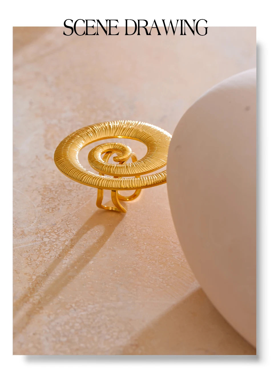 Spiral Statement Ring