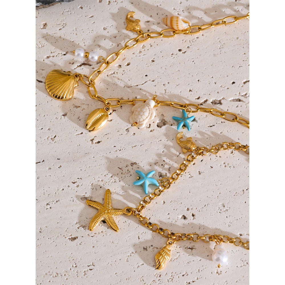 Ocean Treasure Charm Necklace