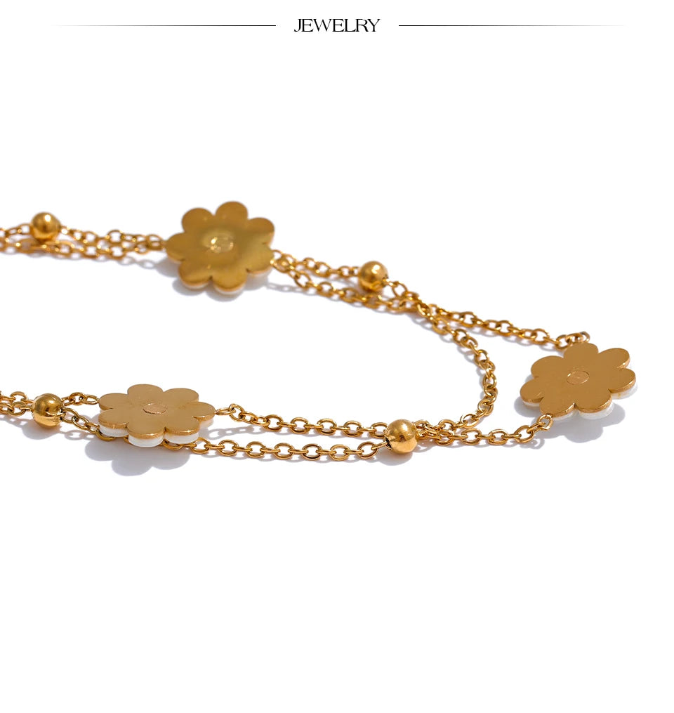 Double Layer Charm Anklet