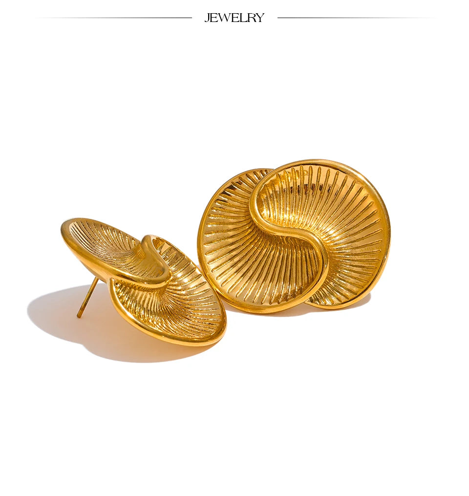 Shell-Inspired Spiral Studs