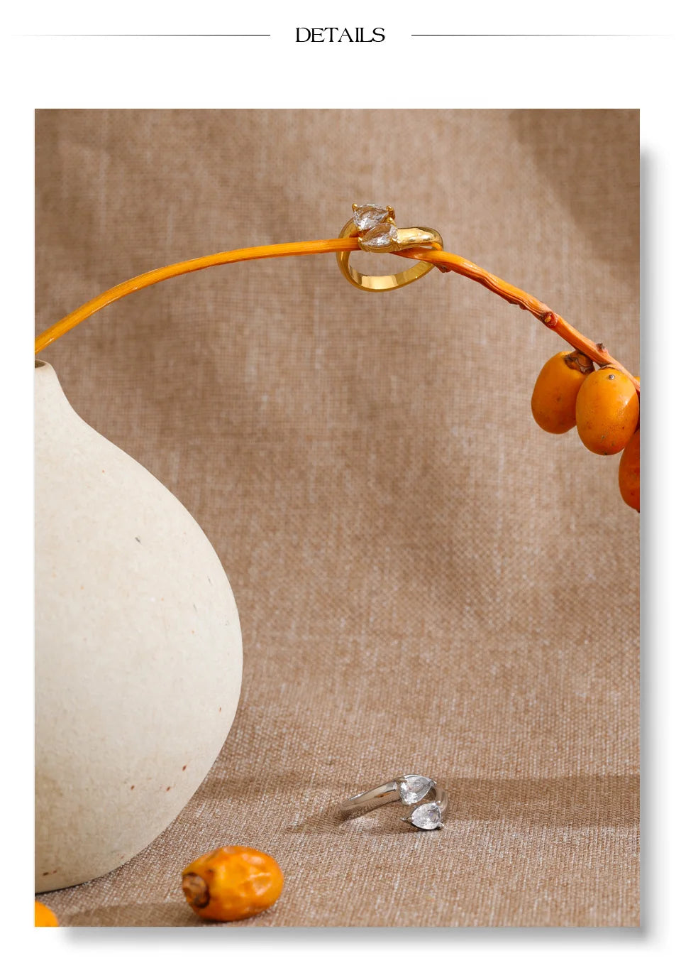 Double Crystal Ring