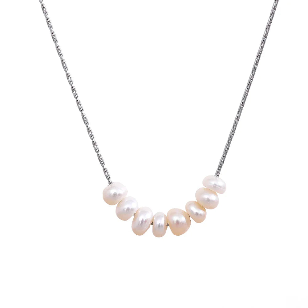 Radiant Freshwater Pearl Pendant Necklace